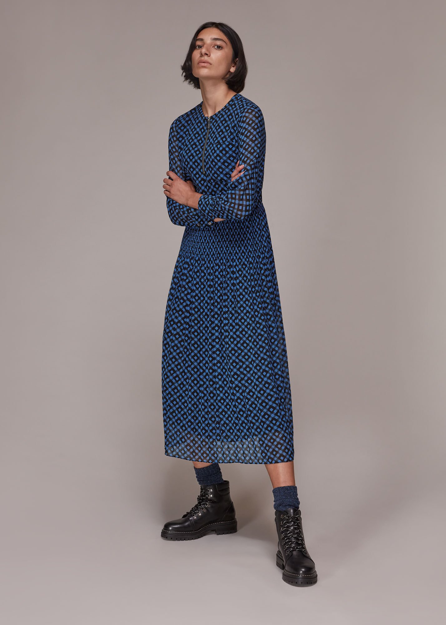 Whistles sale gingham dress
