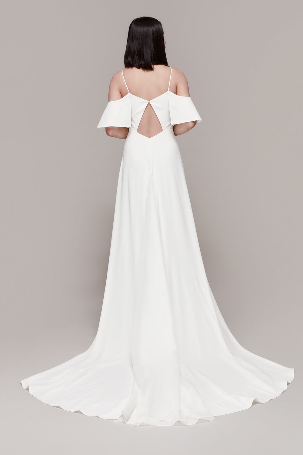 Ivory Esther Bardot Wedding Dress