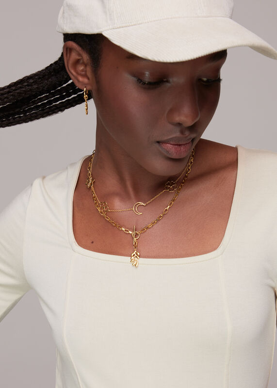 Moon Floral Necklace