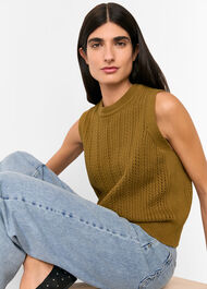 Pointelle Knitted Tank