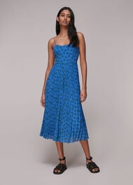 Kinetic Strappy Pleated Dress