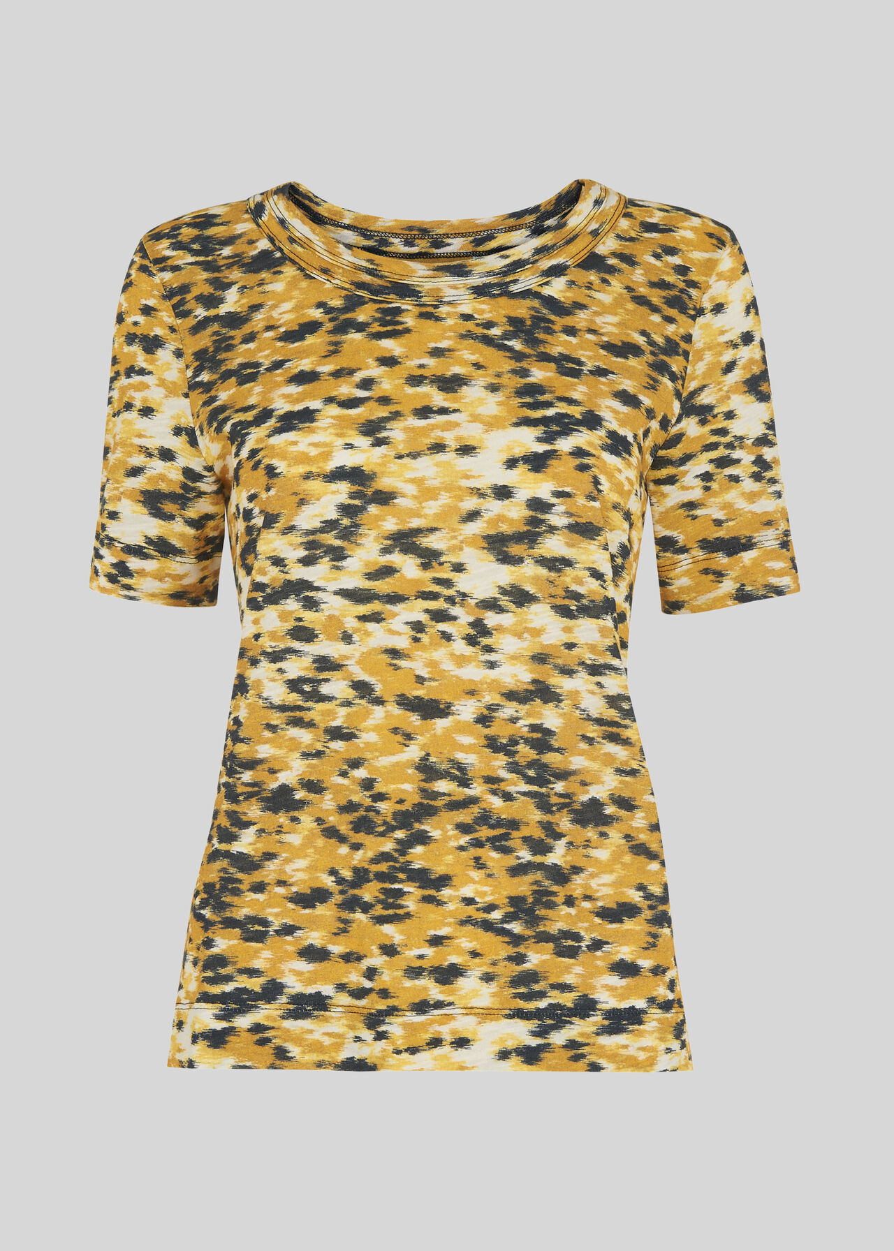 Ikat Print Rosa Tee Yellow/Multi