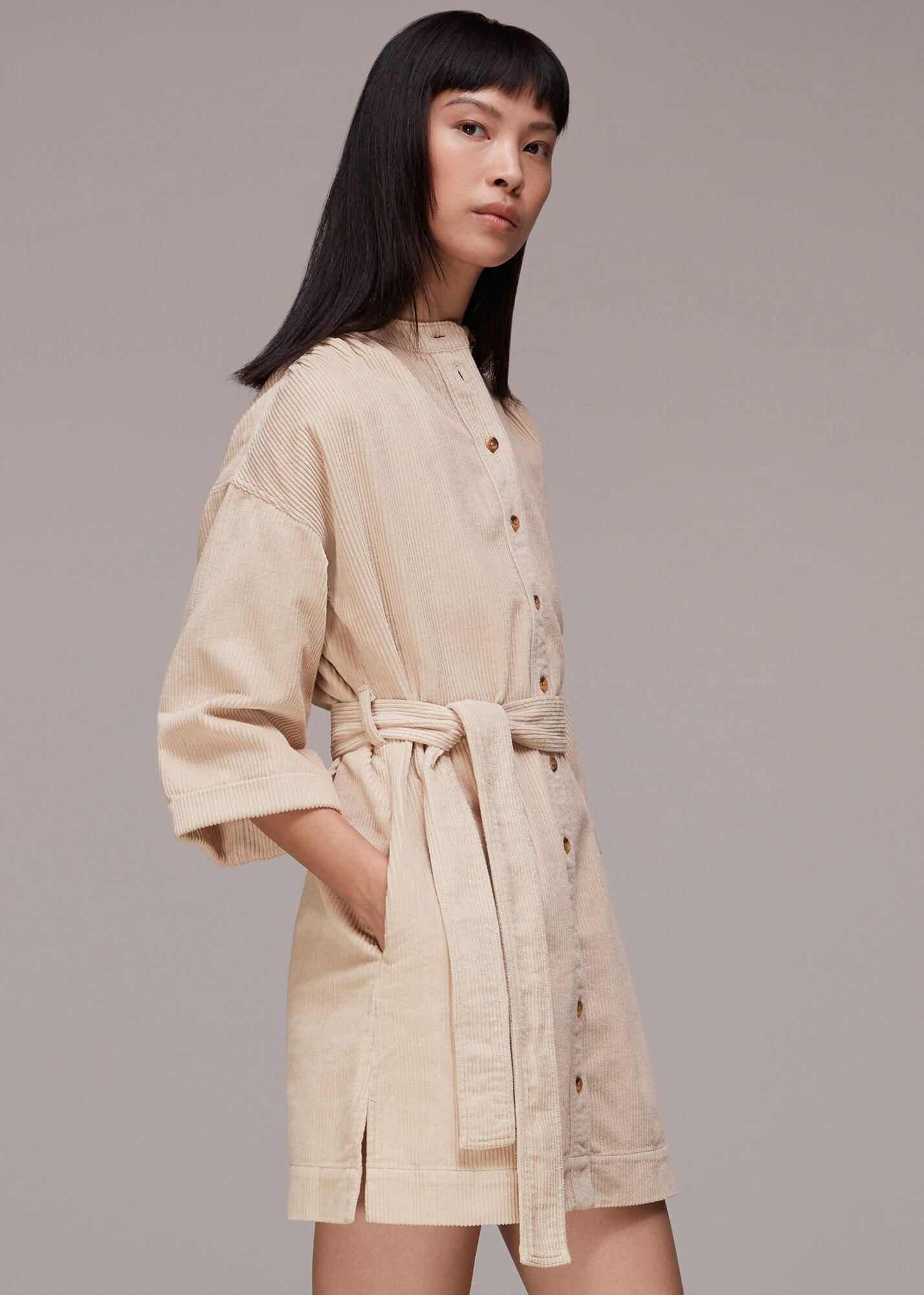 Ivory/Multi Cord Mini Dress | WHISTLES |