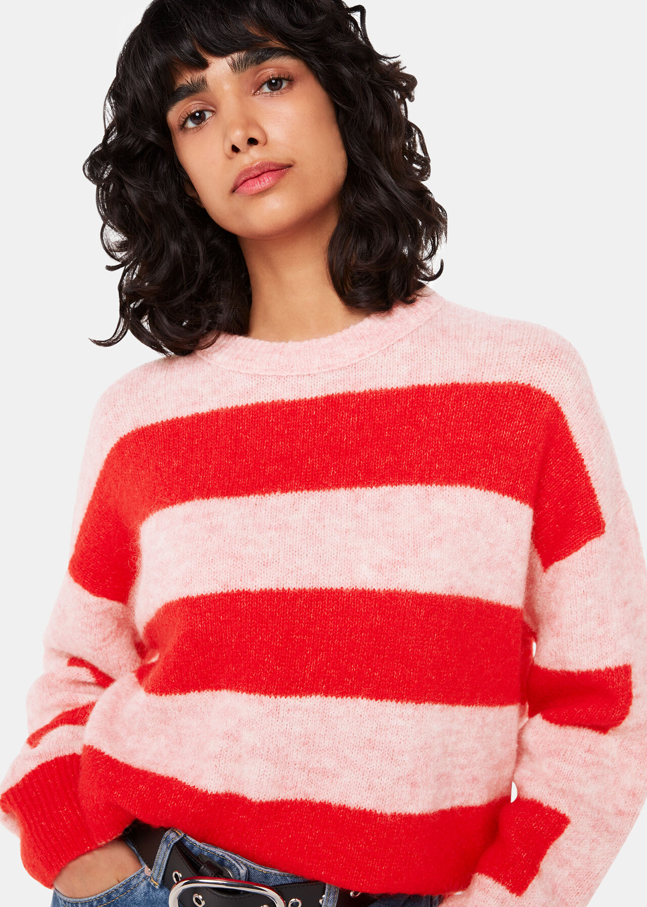 Stripe Mohair Knit