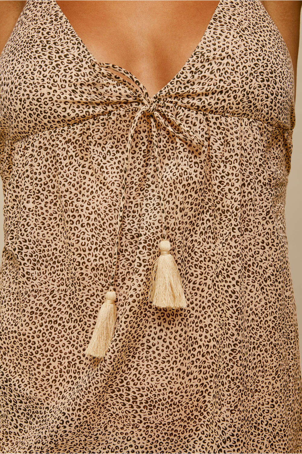 Mini Leopard Beach Maxi Dress Leopard Print