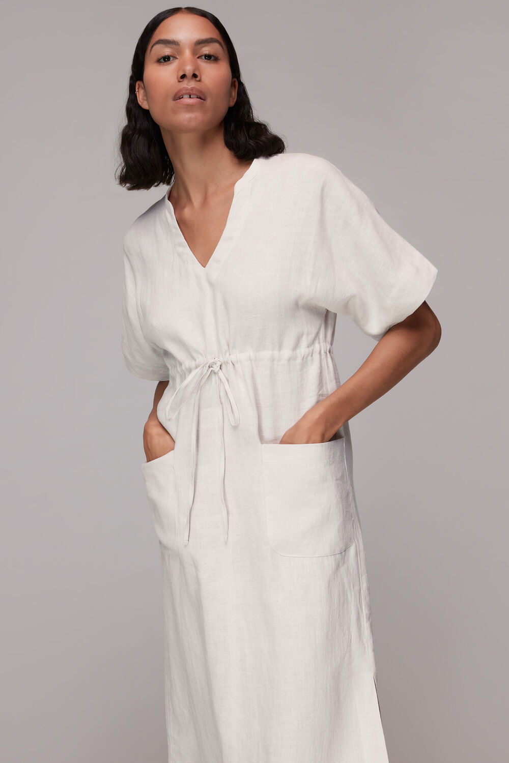 Imogen Linen Midi Dress