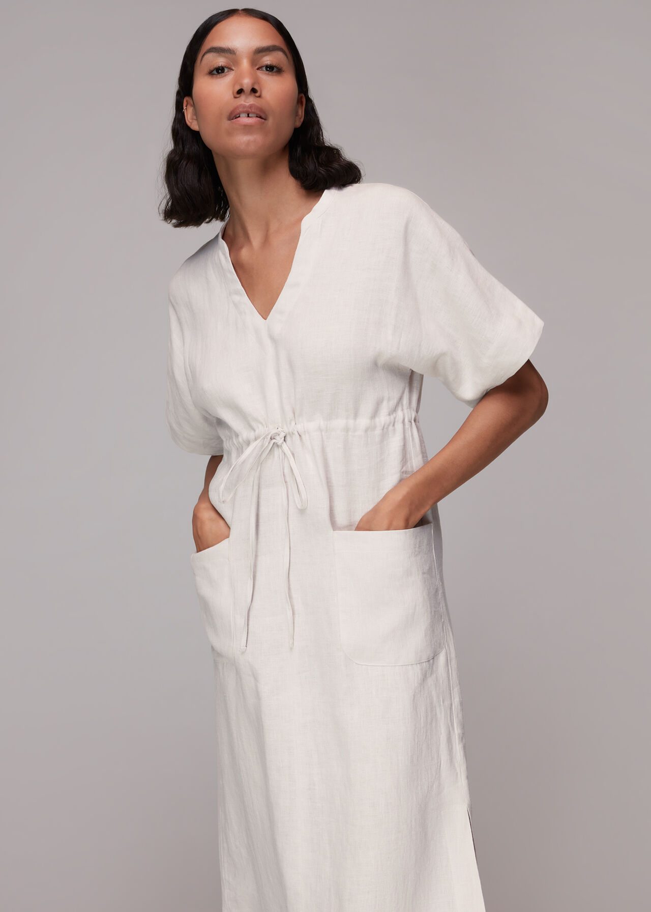 Imogen Linen Midi Dress