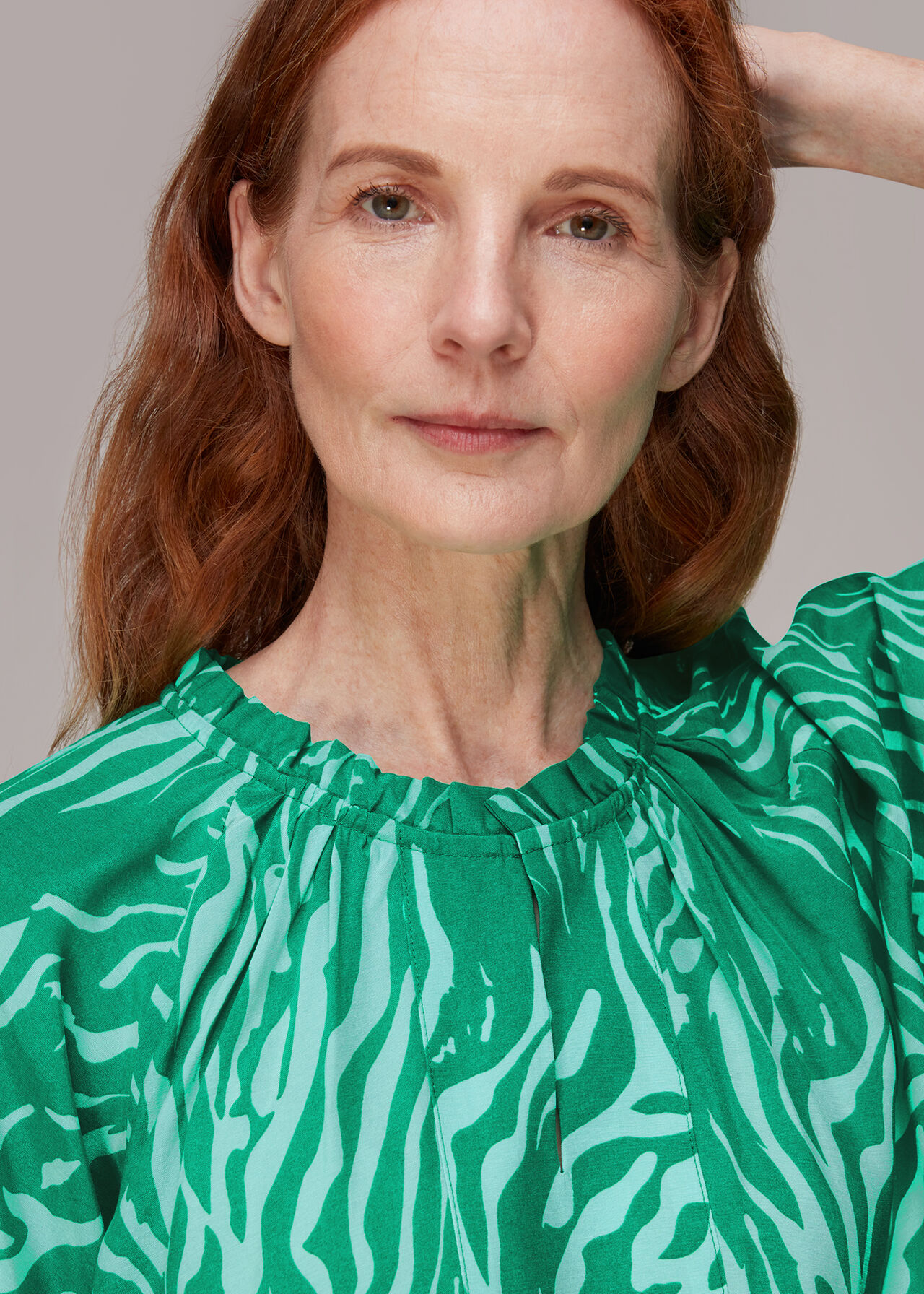 Tiger Print Blouse