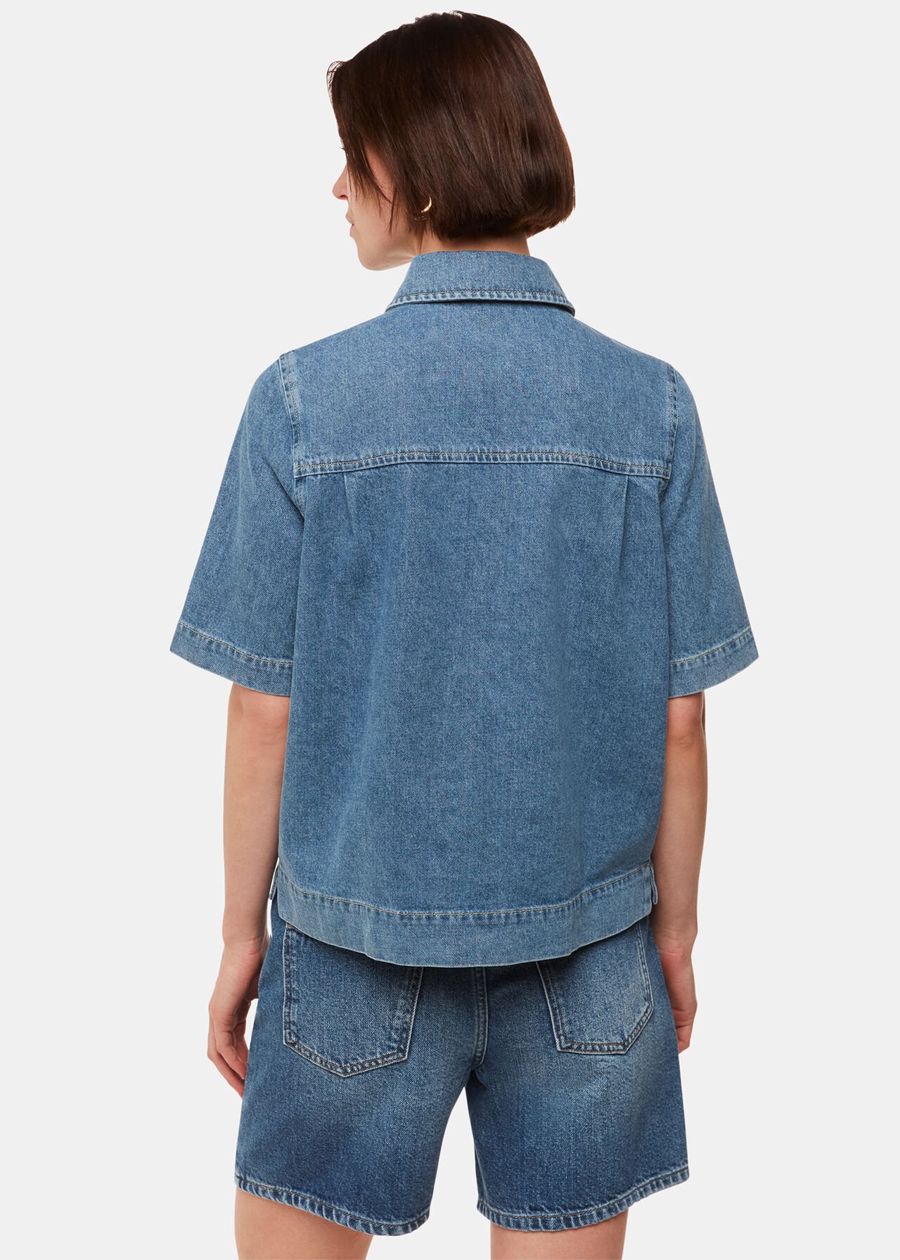Jade Short Sleeve Denim Shirt