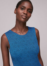 Animal Fleck Jersey Midi Dress
