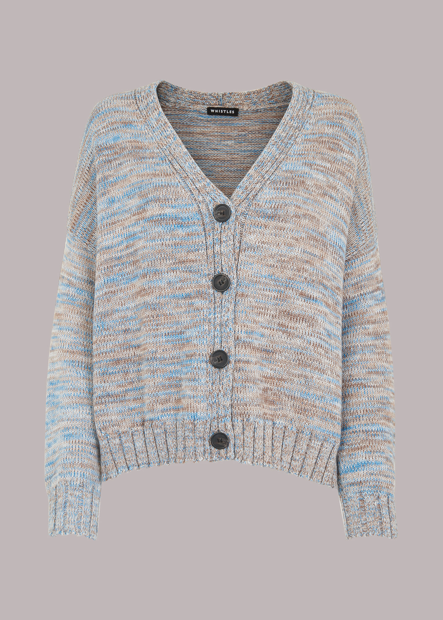 Blue/Multi Dakota Flecked Cardigan WHISTLES