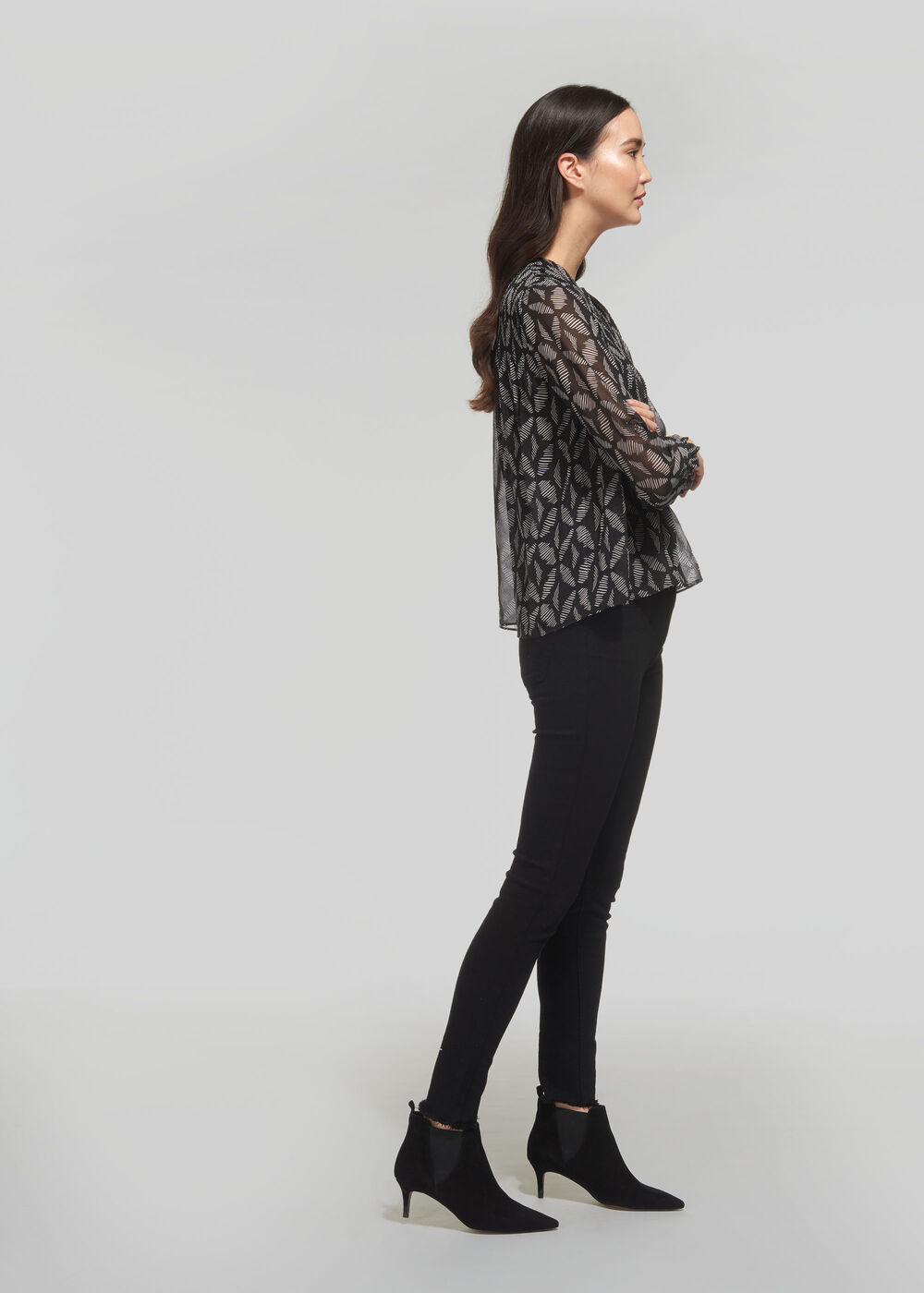Belinda Geo Print Blouse