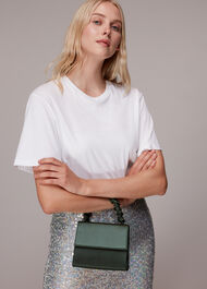 Payton Satin Top Handle Bag