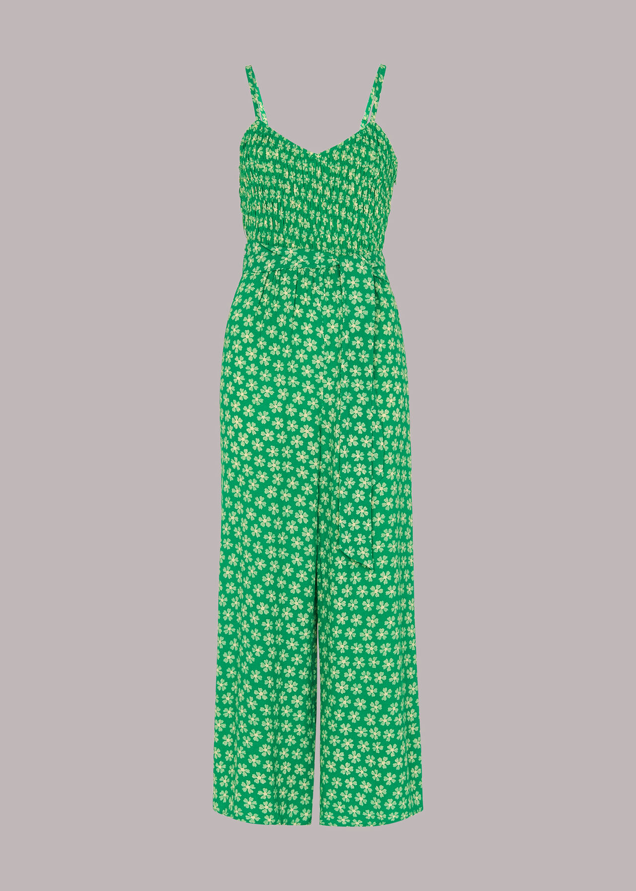 Daisy Check Print Jumpsuit
