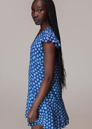 Daisy Check Print Flippy Dress