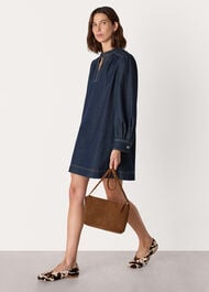 Long Sleeve Shift Mini Dress