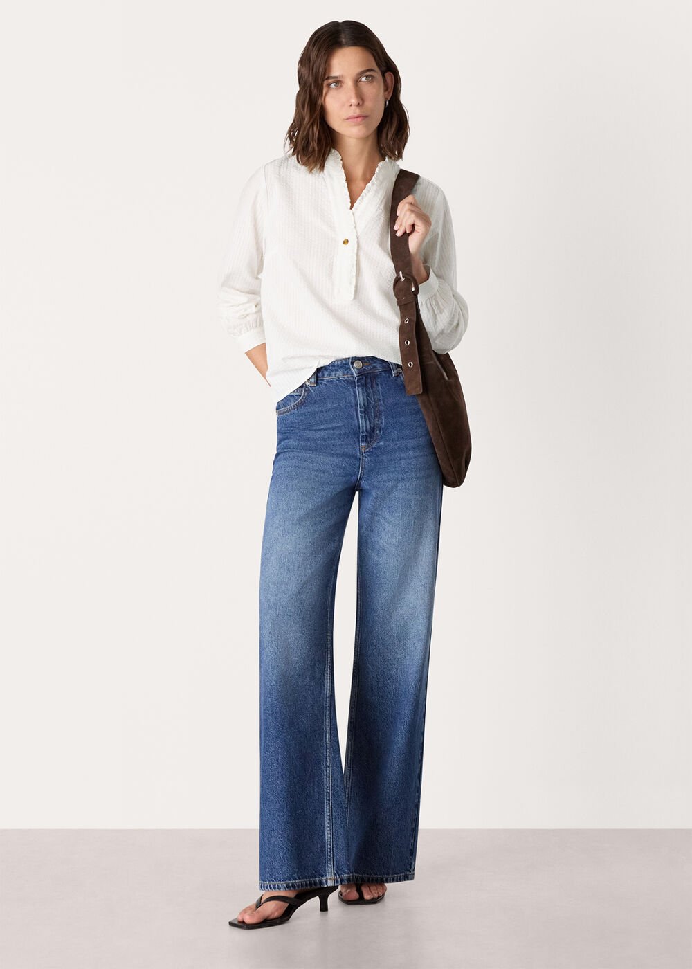 Textured Frill Shirt