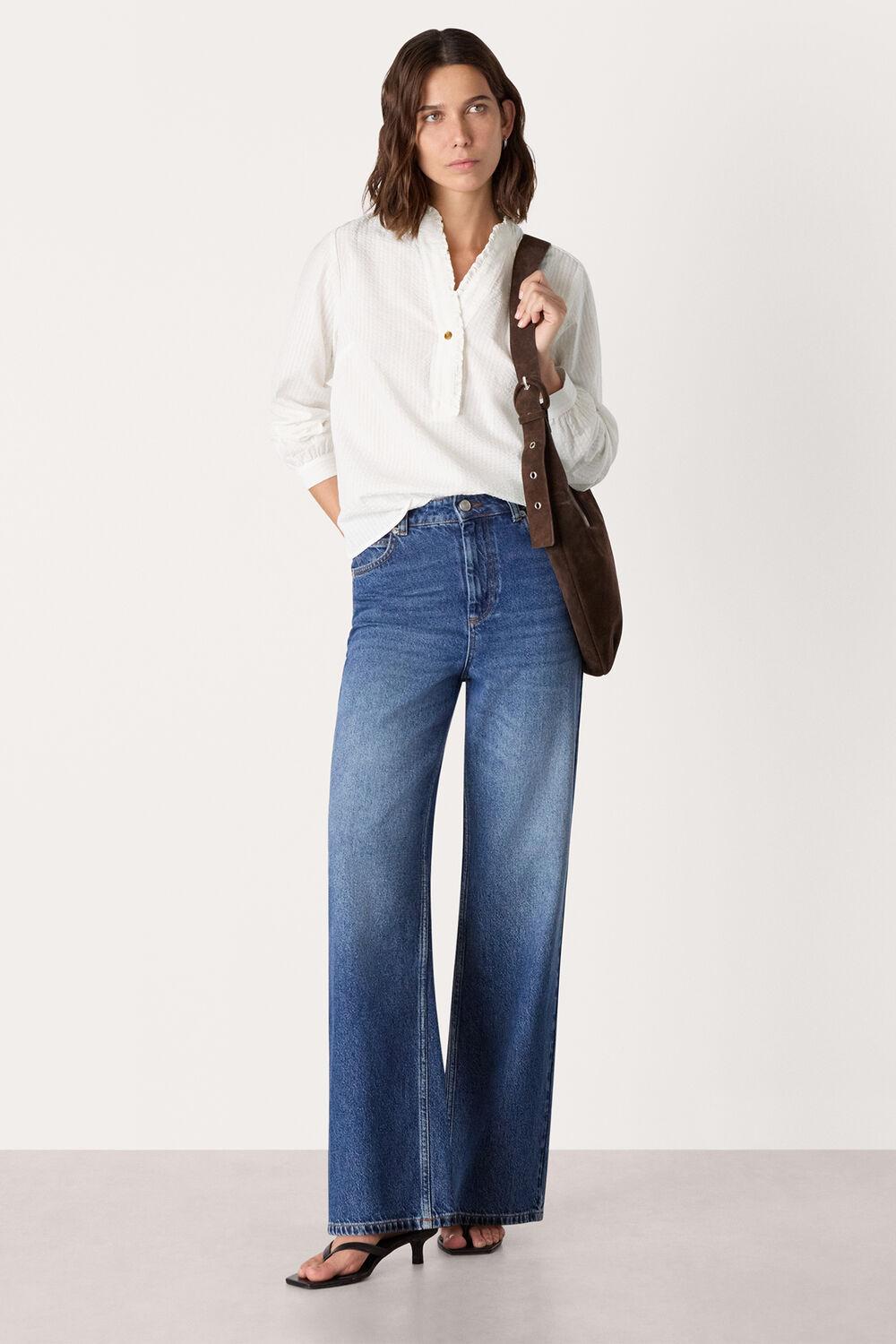 Textured Frill Shirt