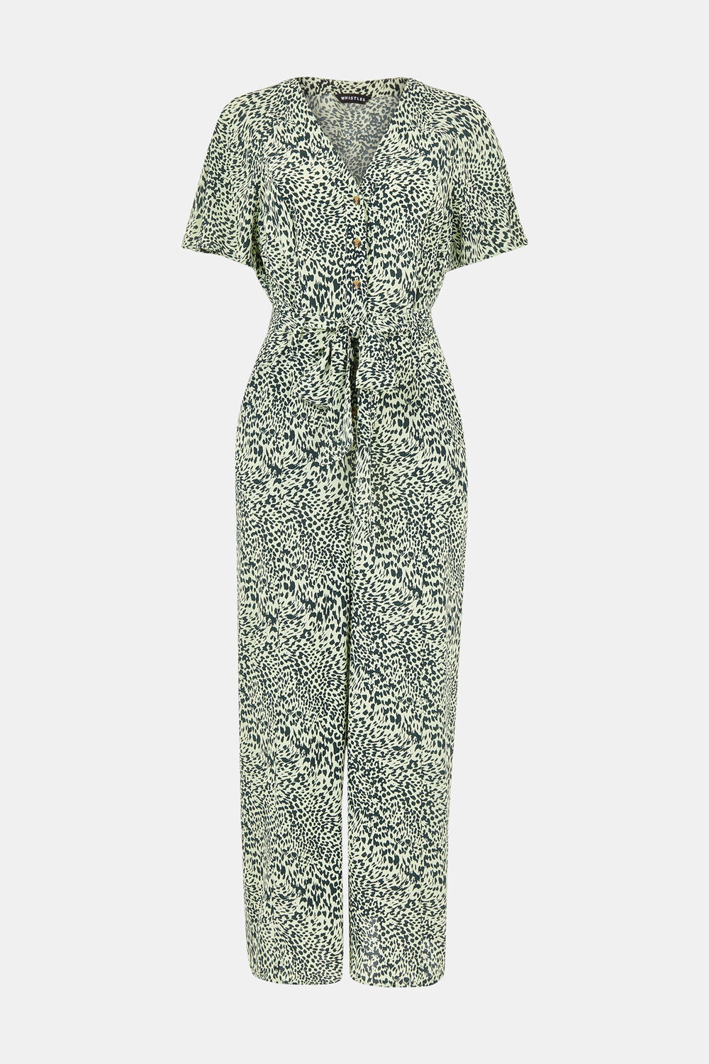 Diagonal Leopard Jumpsuit