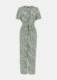 Diagonal Leopard Jumpsuit