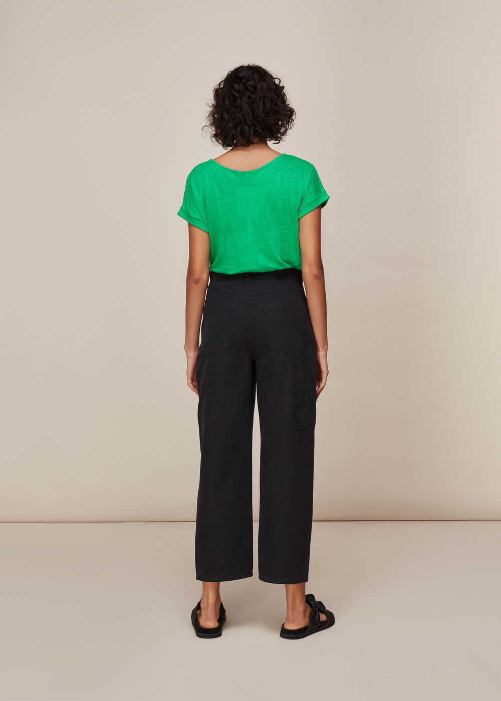Relaxed Linen Tshirt Green