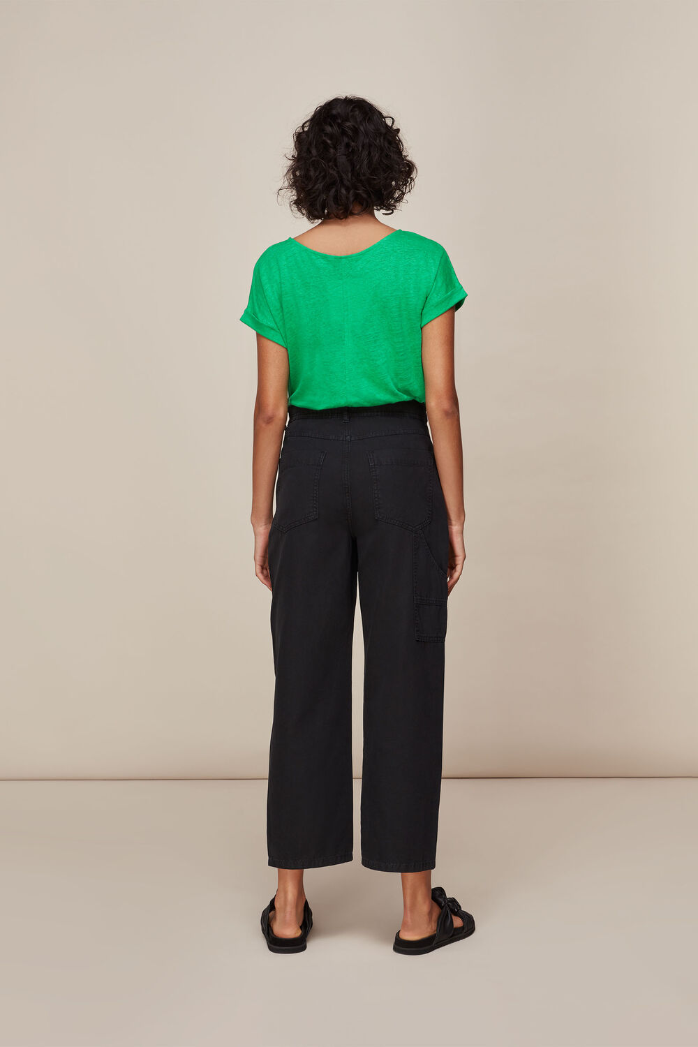 Relaxed Linen Tshirt Green