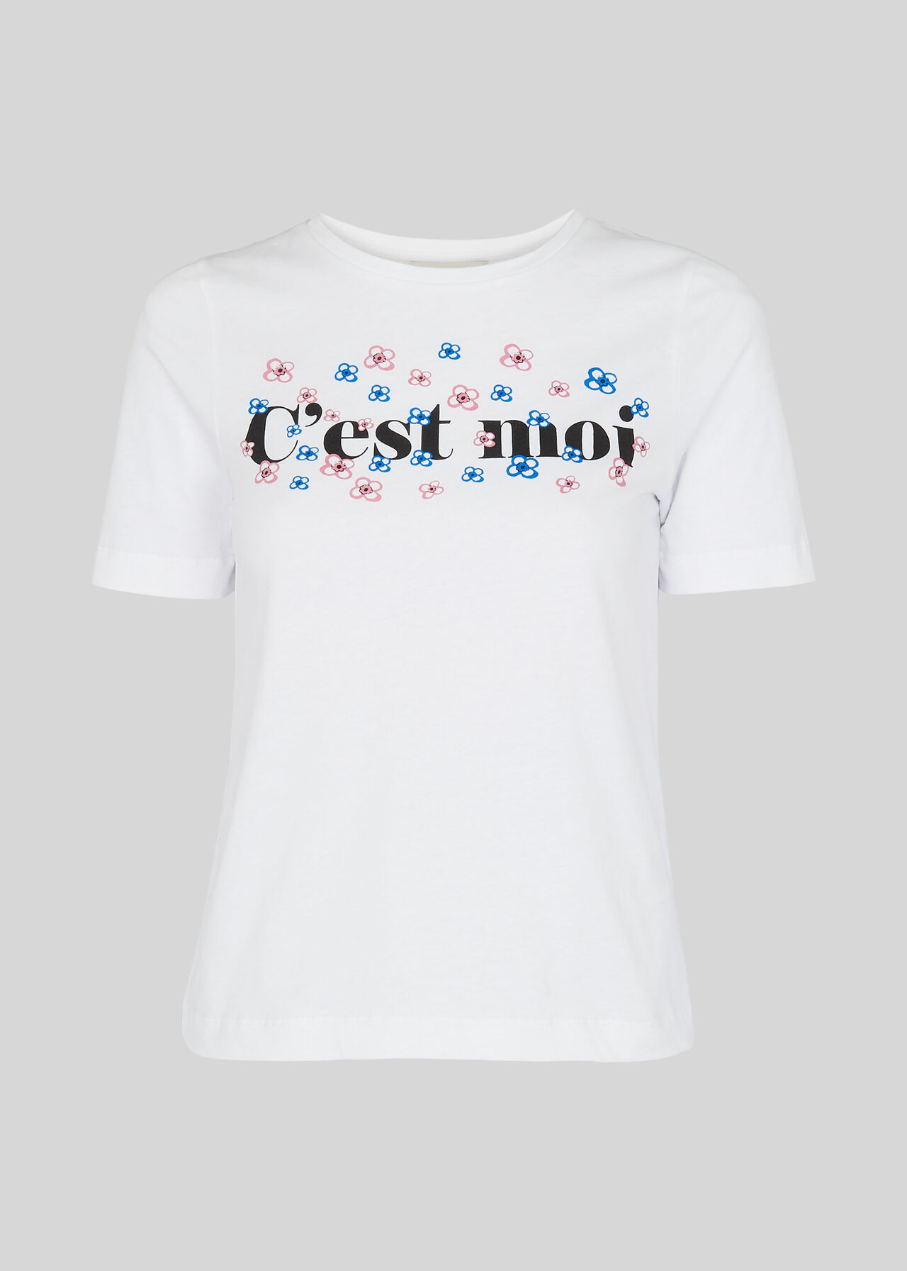 White Cest Moi Logo T-Shirt | WHISTLES