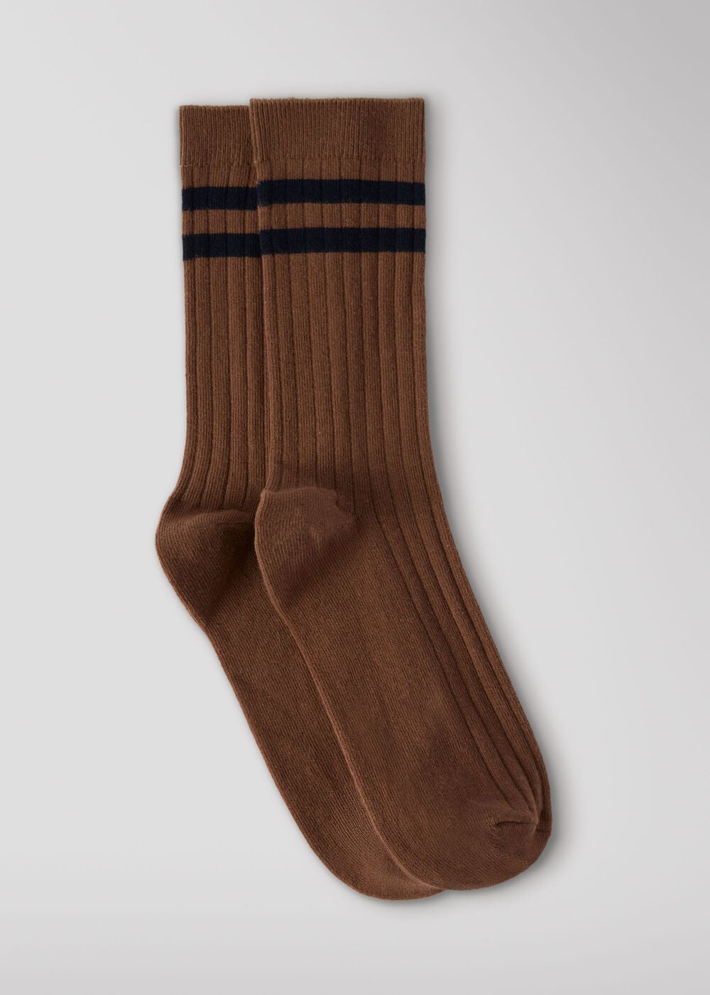 Striped Ribbed Socks