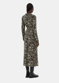 Scribble Bouquet Midi Dress