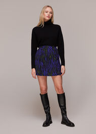 Watercolour Tiger Mini Skirt