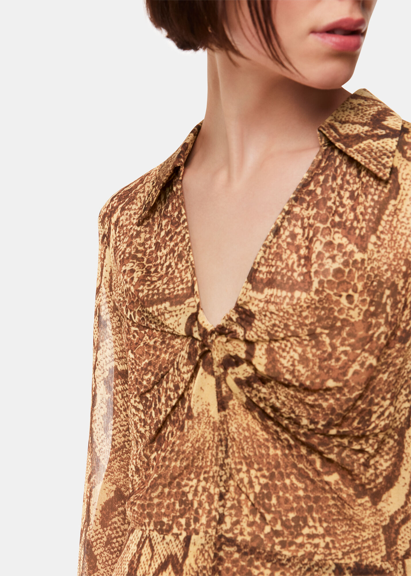 Whistles python print midi dress clearance