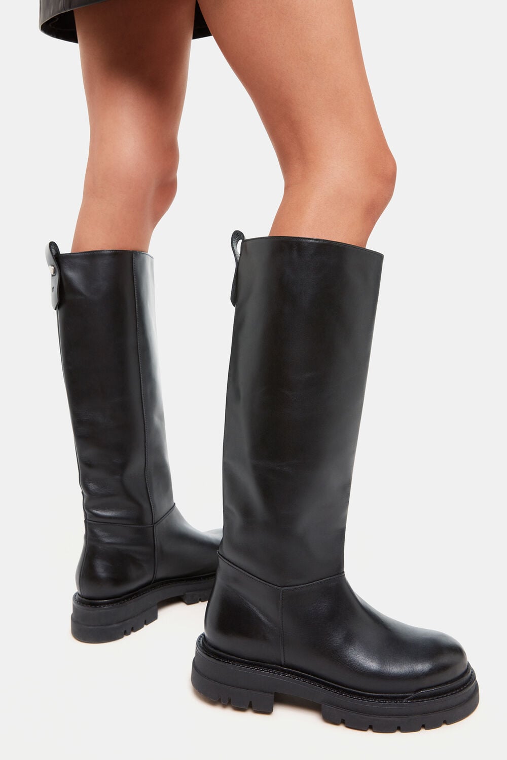 Maceo Lug Sole Knee High Boot