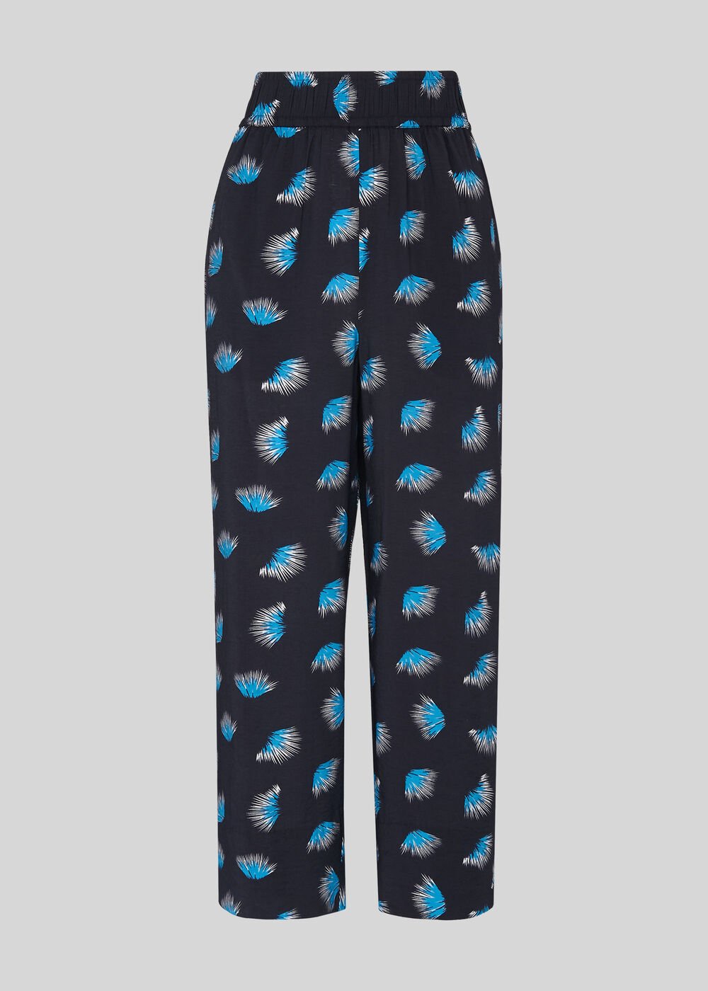 Coral Print Trouser Blue/Multi
