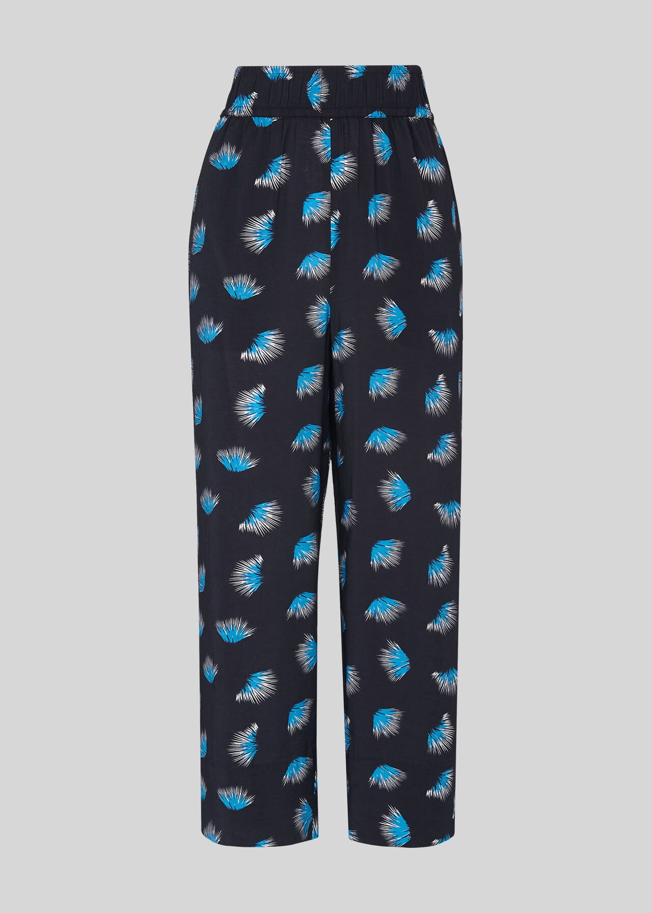 Coral Print Trouser Blue/Multi