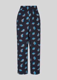 Coral Print Trouser Blue/Multi