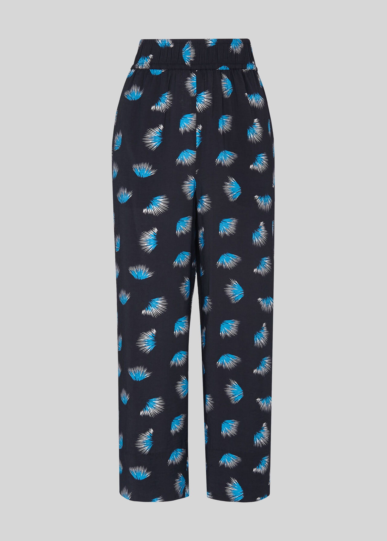 Coral Print Trouser Blue/Multi