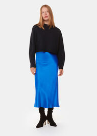 Satin Bias Cut Skirt