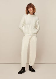 Patchwork Cable knit