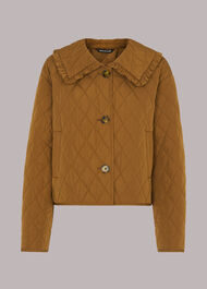 Collar Detail Quilted Jacket