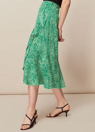 Blot Animal Frill Skirt