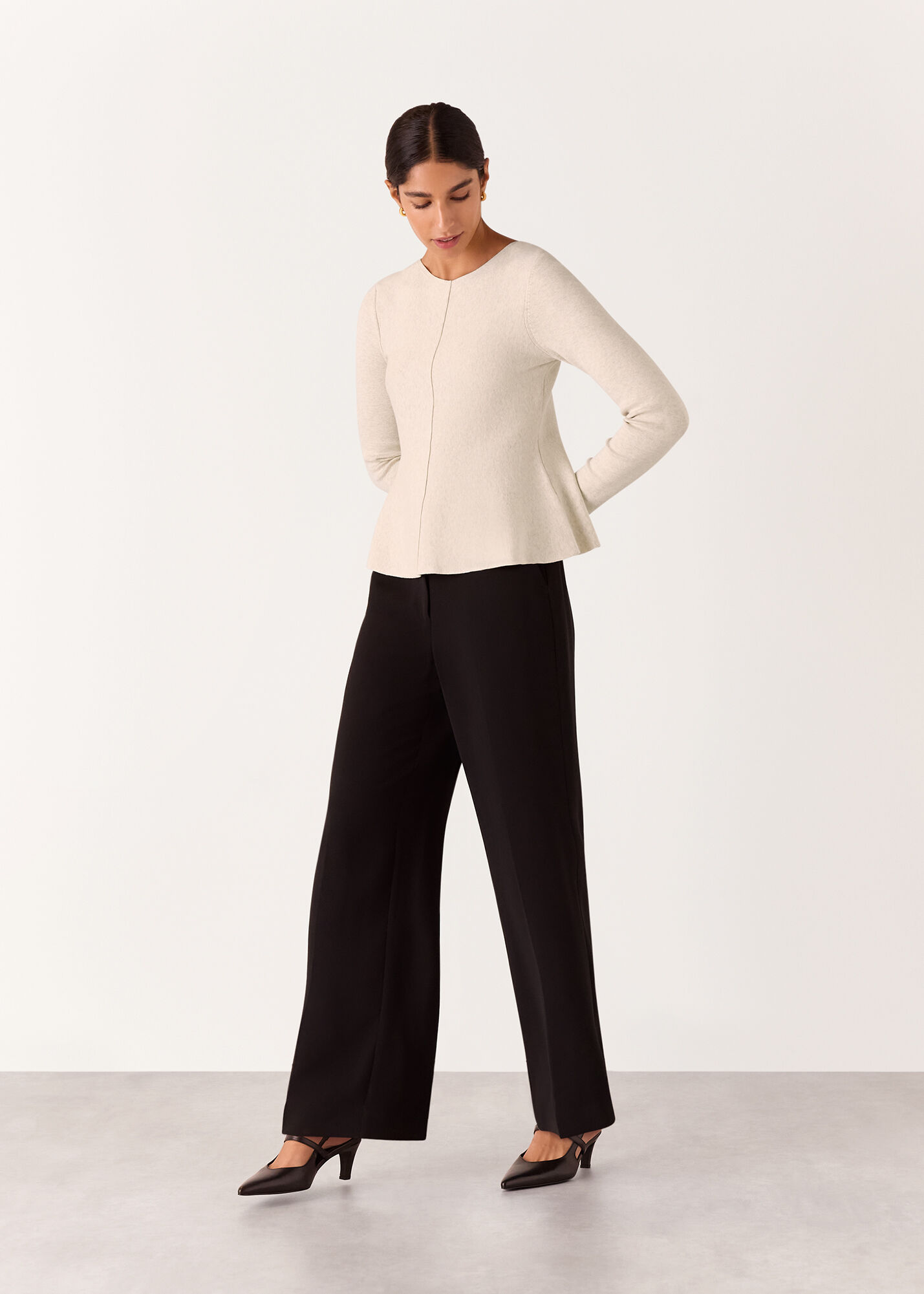 peplum knit