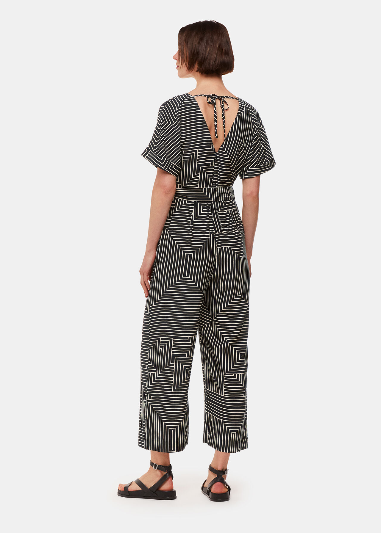 Angled Stripe Jumpsuit