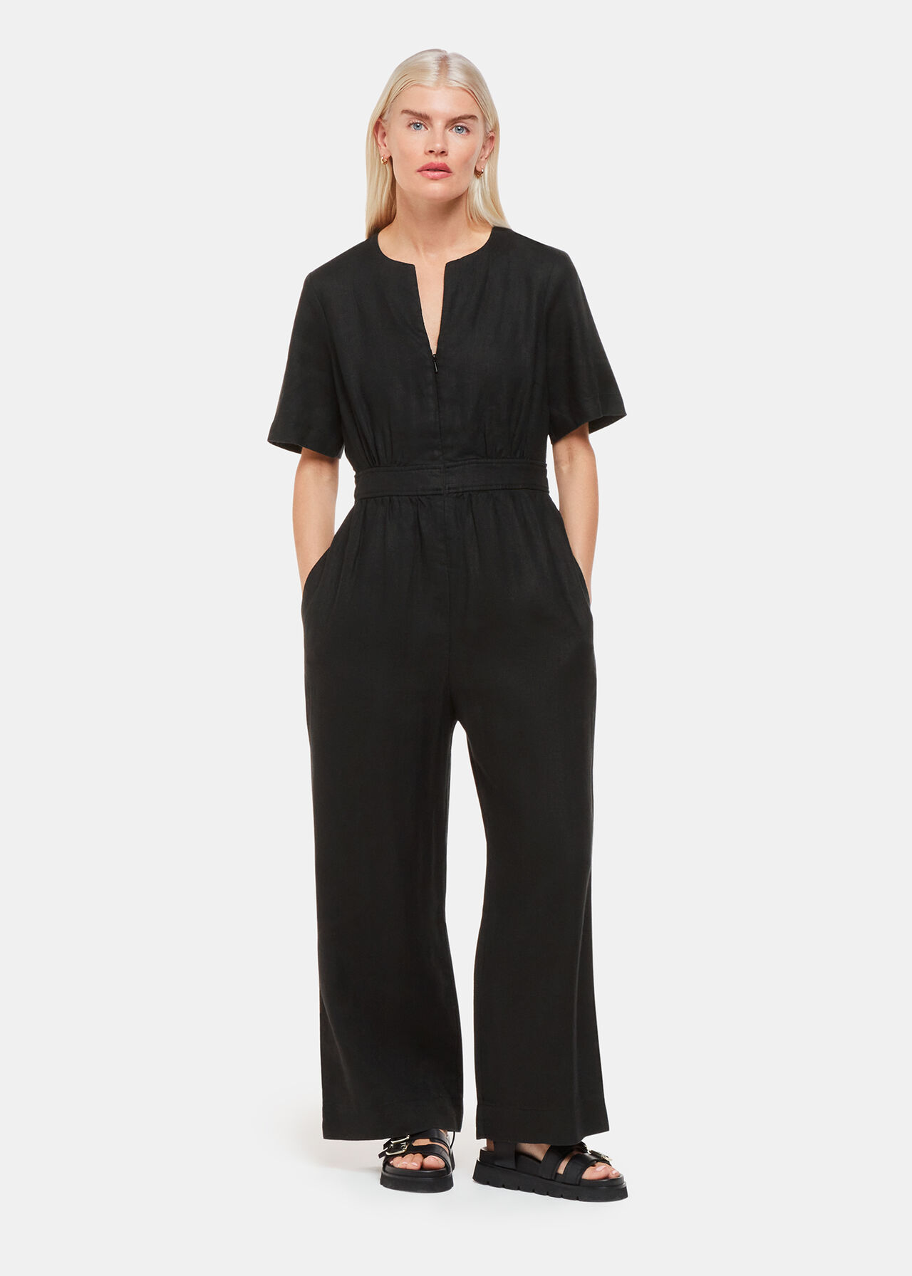 Petite Cosima Linen Jumpsuit