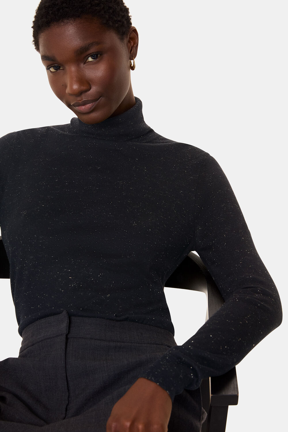Annie Sparkle Roll Neck