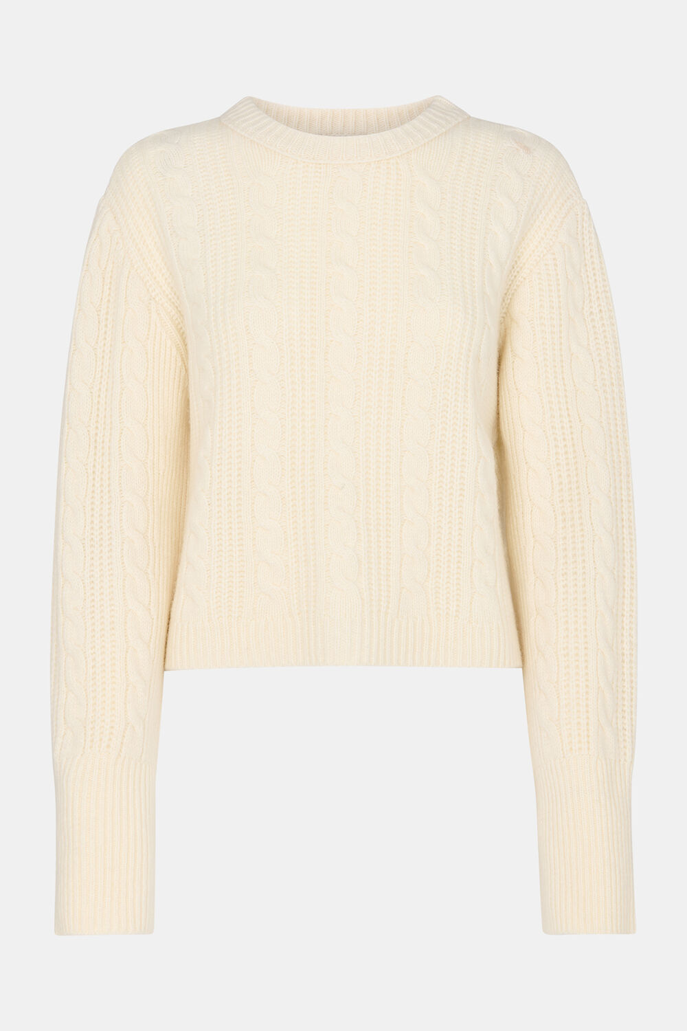 Cable Detail Crew Neck Knit