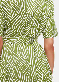 Linear Leaf Midi Dress