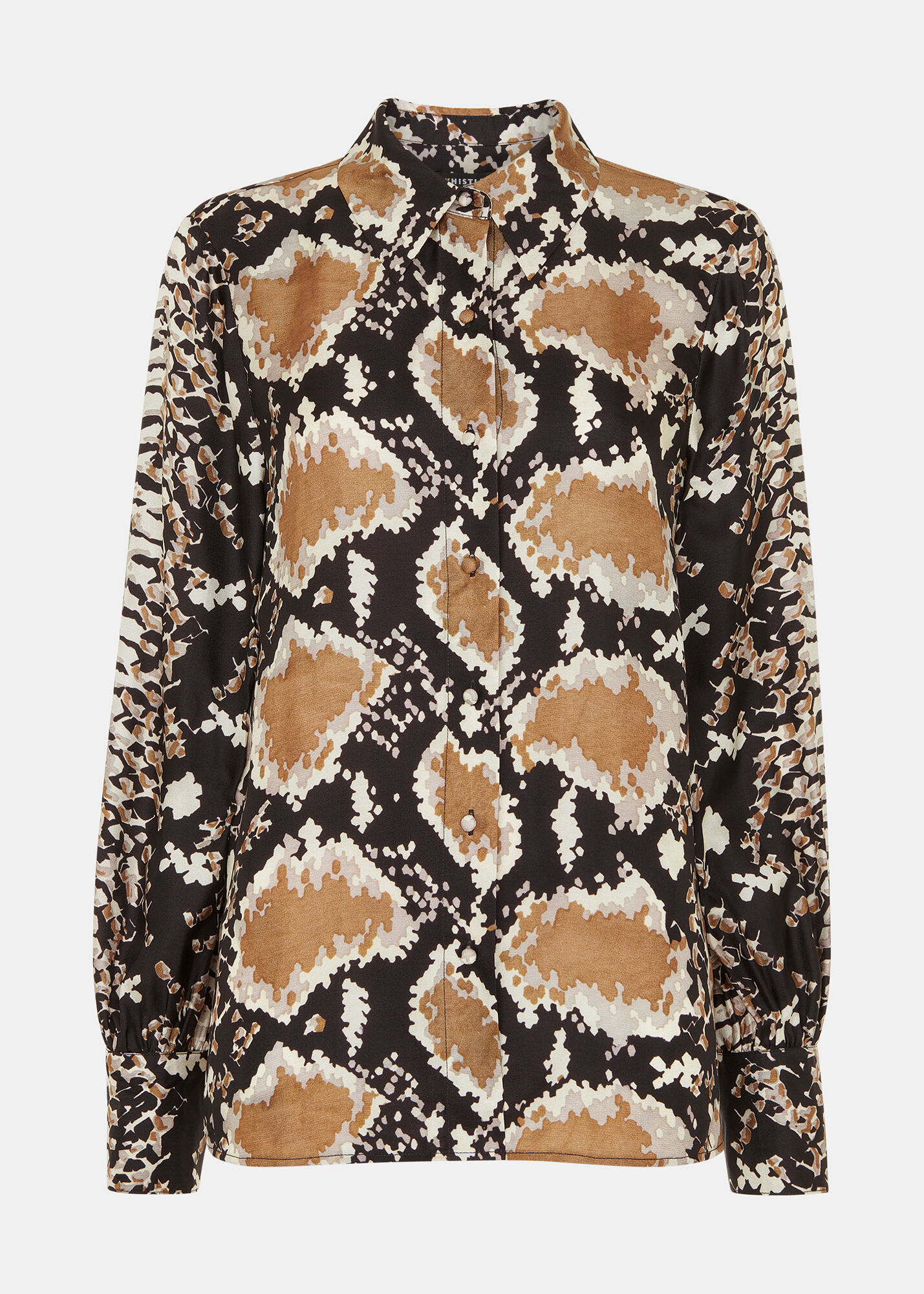 Oversized snake print shirt dress store