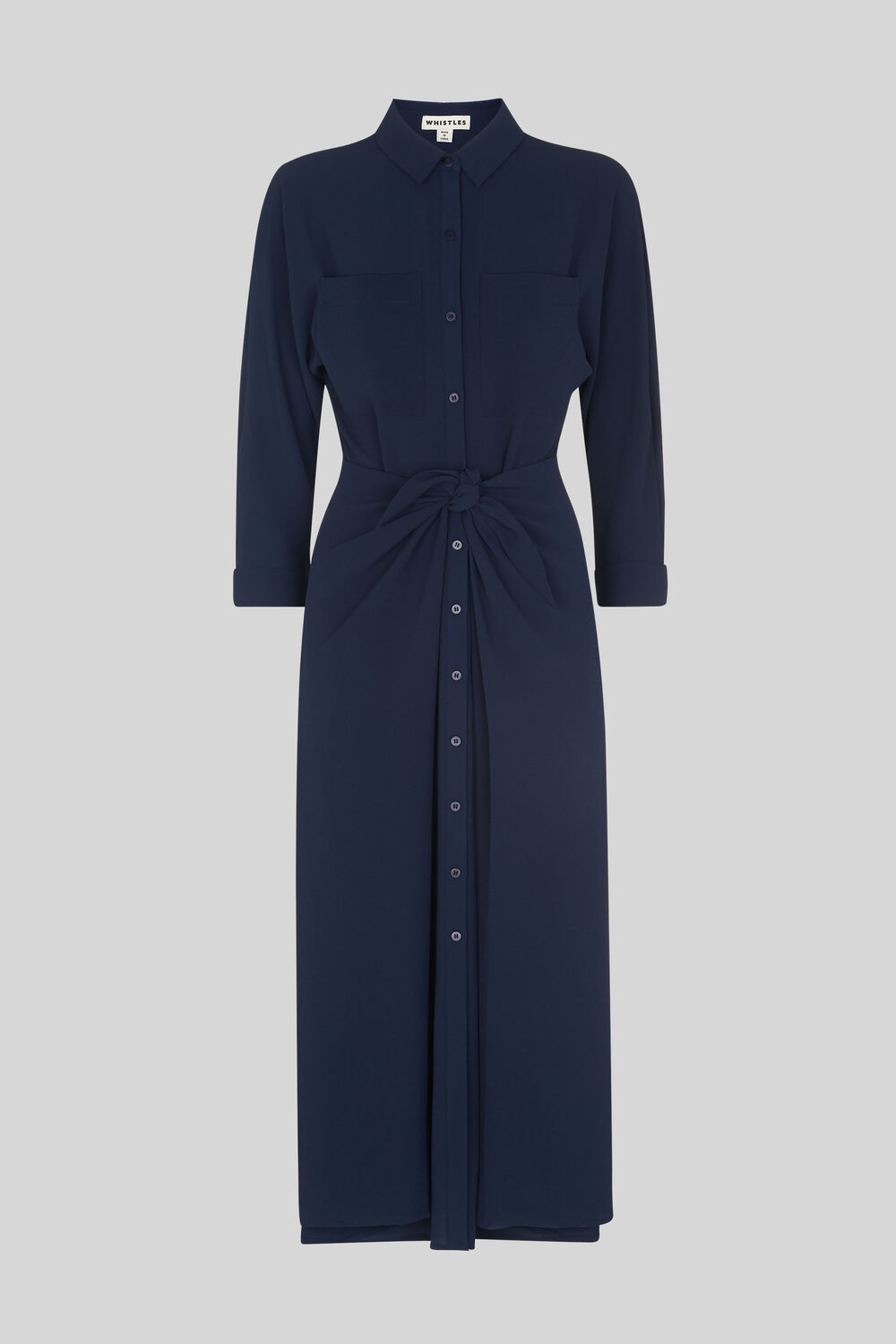 Selma Tie Dress Navy