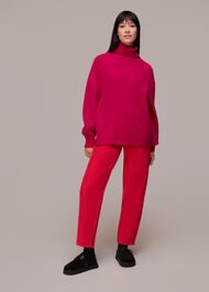 Ribbed Roll Neck Jumper