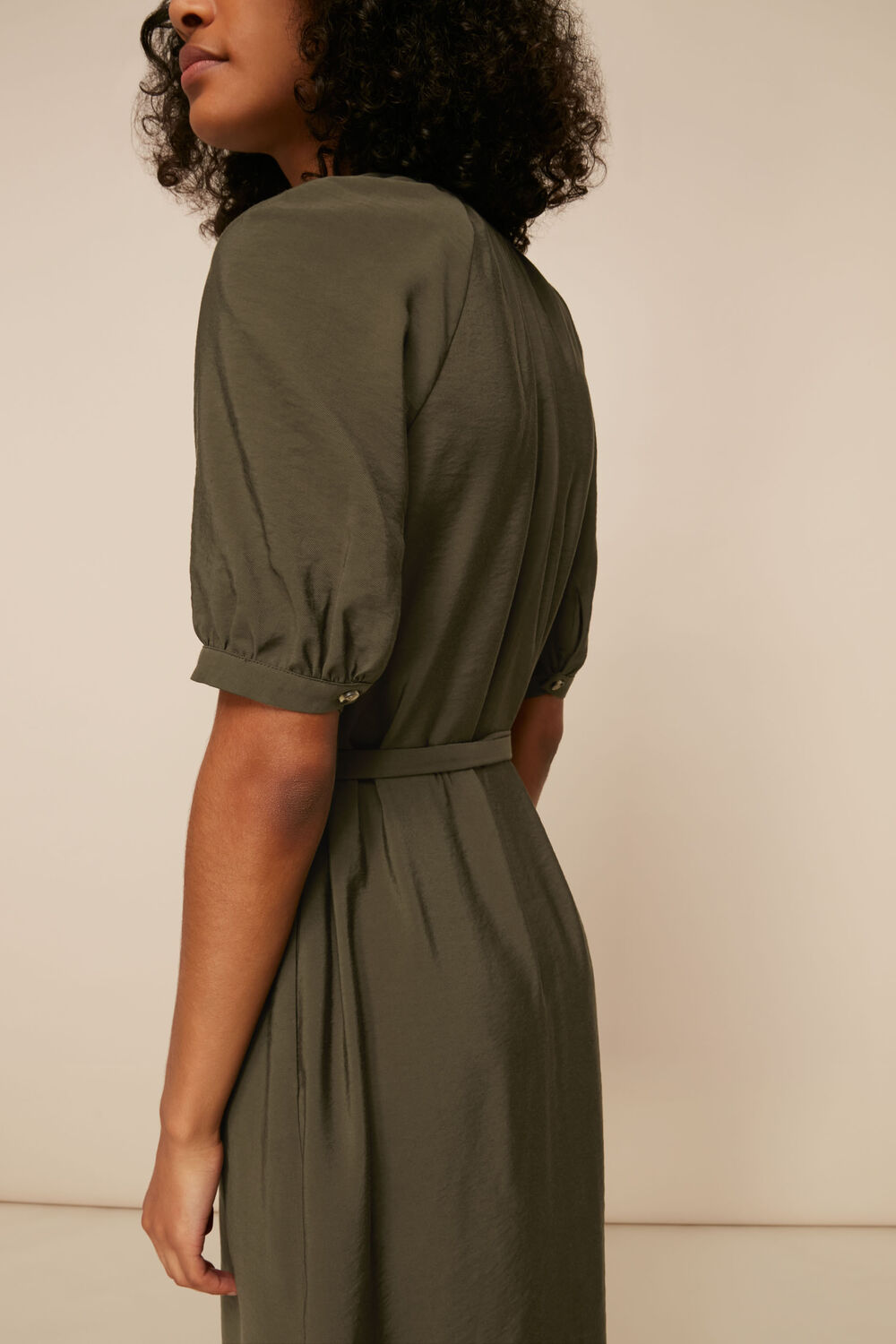 Olivia Button Midi Dress